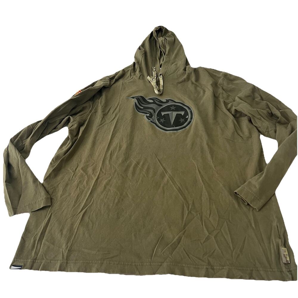TENNESSEE TITANS 2022 Men’s XL NIKE Salute to Service Tonal HOODIE T-Shirt